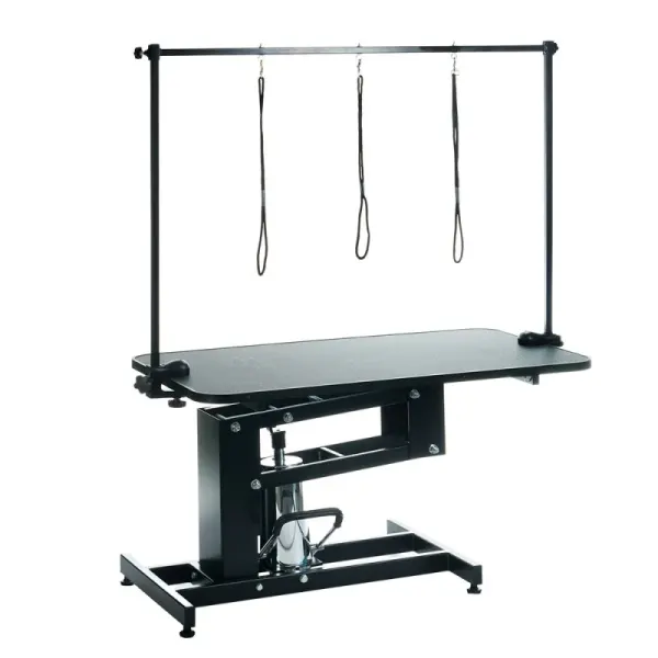 Masa de toaletare hidraulica pentru animale de companie, model XL, 3 lese, 60 x 100 cm