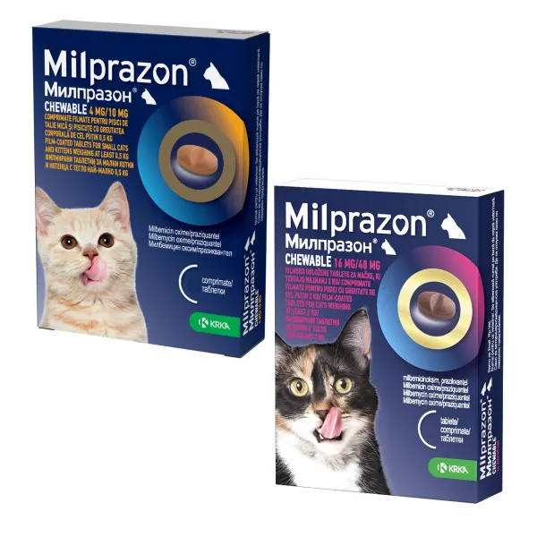 Milprazon Chewable Pisica, 1 tableta