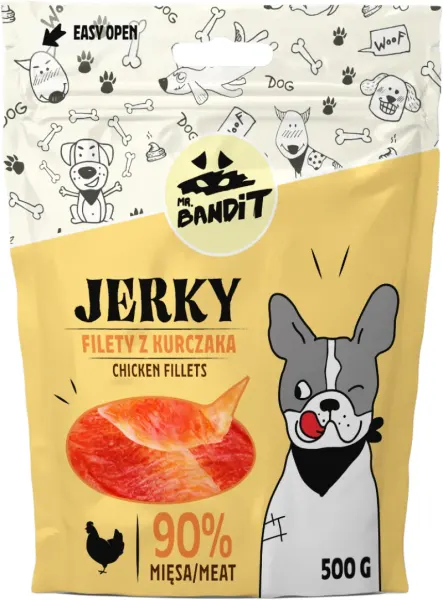 Mr. Bandit Jerky, Pui, 500 g