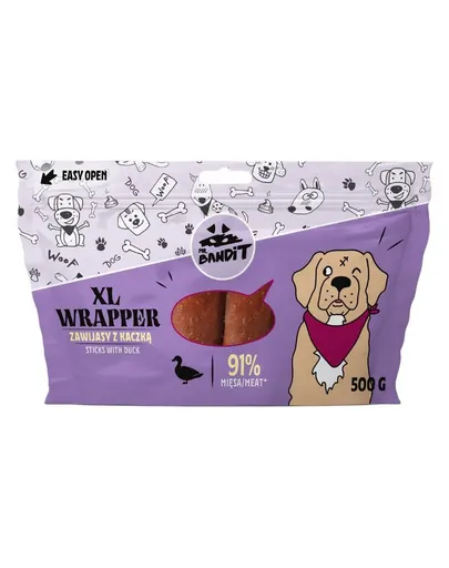 MR. BANDIT Wrapper XL Fasii din rata pentru caini 500 g