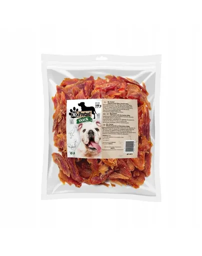 MR. PRETZEL Fâșii moi rață 500 g recompensă pentru câini