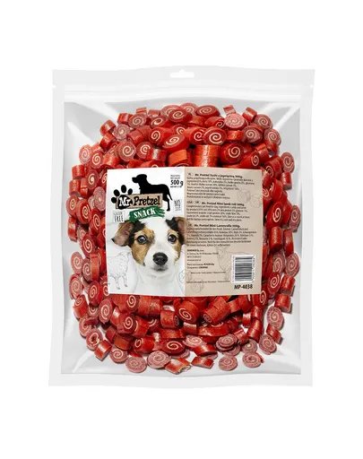MR. PRETZEL Sushi cu miel gustare pentru câini 500 g