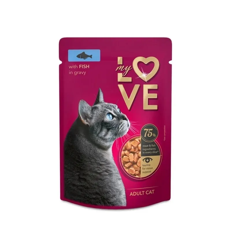 My Love Cat: Hrana umedă completă, Pește, 85g
