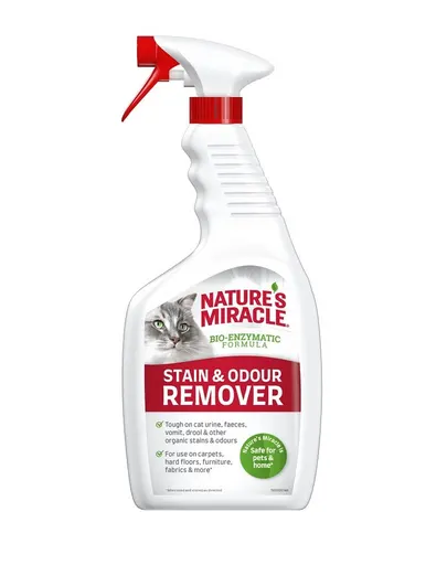 NATURE'S MIRACLE Stain&Odour Remover Cat melon Spray impotriva petelor si mirosurilor pisici, parfum de pepene 946 ml