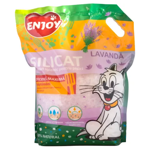 Nisip pentru litiera cu lavanda Enjoy 7.6 L