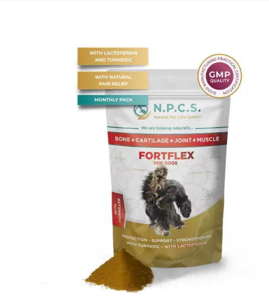 NPCS FortFlex pulbere – supliment pentru articulații și mobilitate la câini