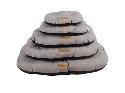 OLERON- Perna ovala pentru caini, gri- L 80x60x12 cm