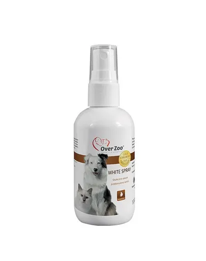 OVER ZOO White Spray pentru îndepărtarea petelor galbene de pe blană 100 ml