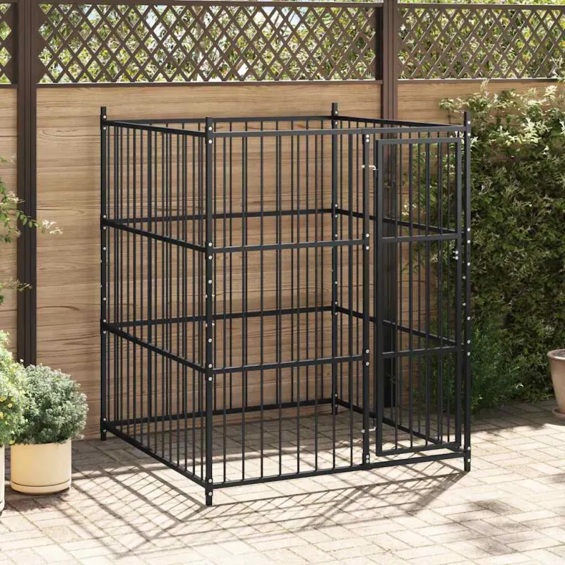 Padoc pentru caini de exterior, 150 x 150 x 185 cm