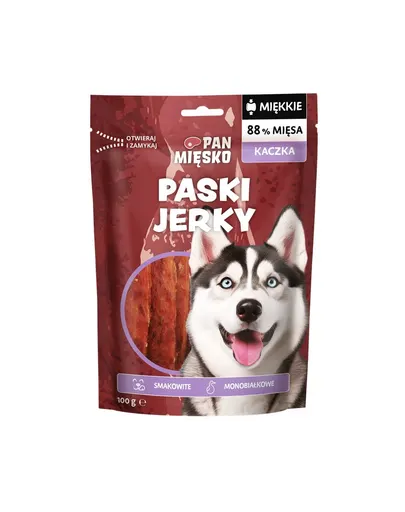 PAN MIĘSKO Fâșii de rață uscate gustare pentru câini 100 g