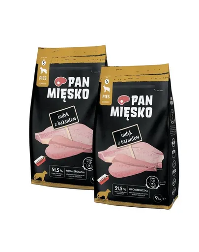 PAN MIĘSKO Hrană uscată pentru câini curcan cu fazan S 2x9 kg