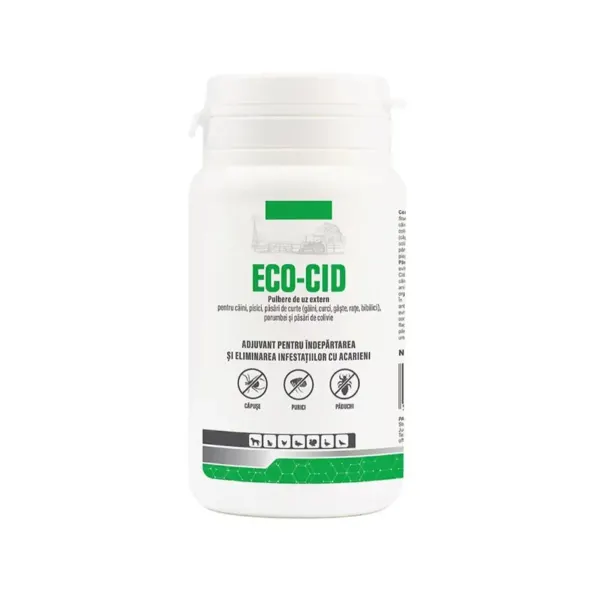 PASTEUR  Eco Cid, deparazitare externă câini pisici și păsări, pudră, 100g