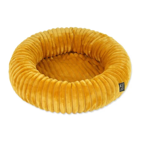 Pat pentru animale de companie galben muștar pentru câini ø 40 cm Dog Fantasy Stripe – Plaček Pet Products