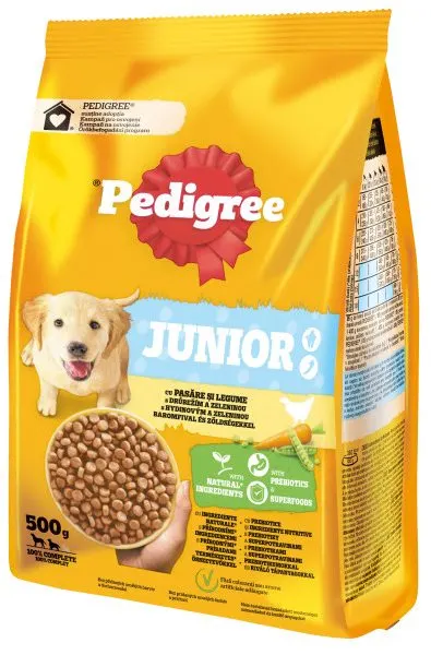 Pedigree Junior Pasare/Legume 500 G