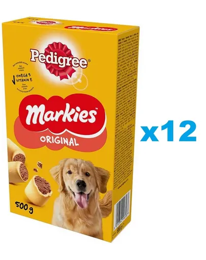 PEDIGREE Markies Original 12x500g Biscuiti pentru caini