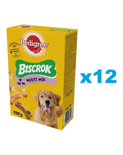 PEDIGREE Multi Mix Biscrok Set biscuiti pentru caini 12x500 g