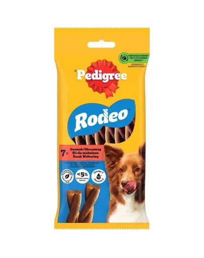 PEDIGREE Rodeo snack pentru caine, cu vita 122 g