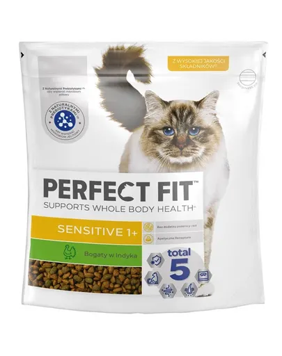 PERFECT FIT Sensitive 1+ 1,4 kg hrană pisici sensibile, curcan