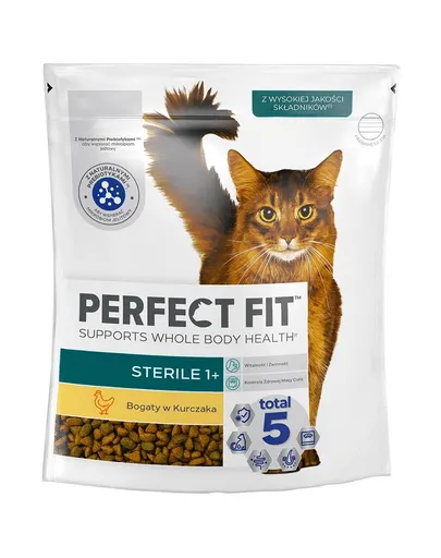 PERFECT FIT Steril 1+ 750g Mancare uscata pentru pisici sterilizate, bogata in pui
