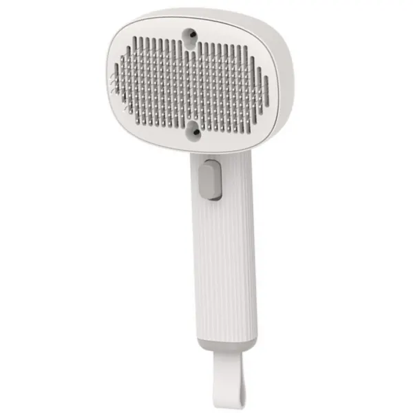 Perie Multifunctionala 4 in 1 Animale de Companie, SELERIS®, Lampa Wood UVA, 2000mAh, Ioni Negativi, Masaj Vibratii, Gri