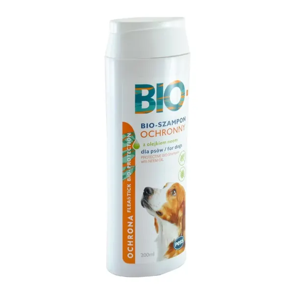 PESS Bio Sampon Caini Antiparazitar cu Ulei de Neem, 200 ml