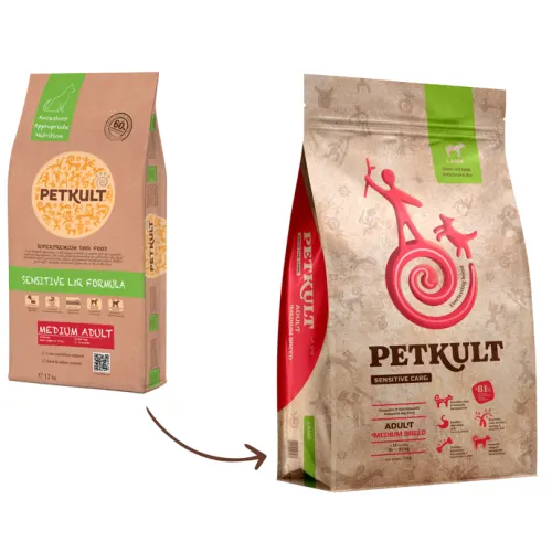 Petkult Medium Adult Sensitive MielOrez 3 kg