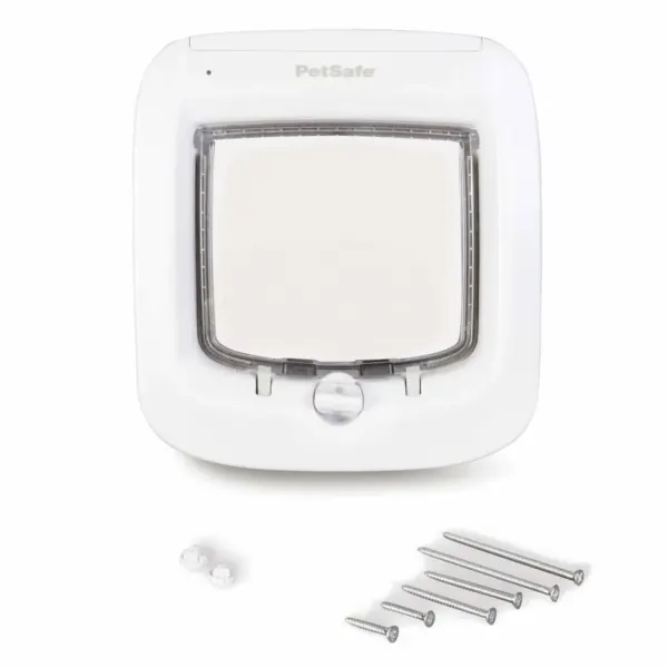 PetSafe Usa pentru pisici, cu microcip, alb, PPA19-16145