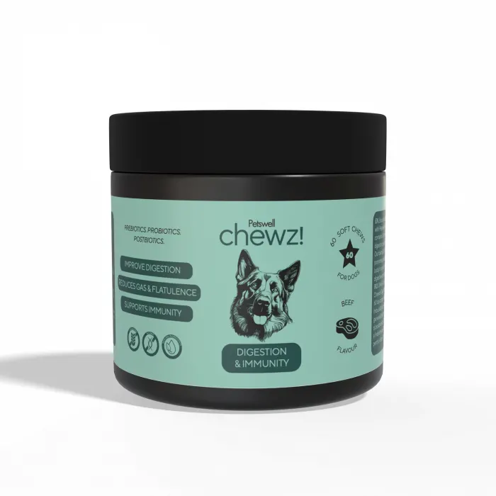 Petswell chewz! Digestion  Immunity 60 comprimate masticabile cu vita