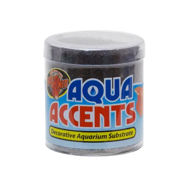 Pietris decorativ Zoo Med Aqua Accents - Midnight Black Sand