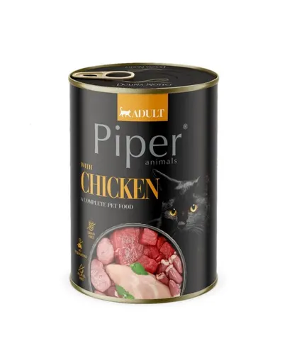 PIPER Animals Chicken 12x400 g conserve hrană pisici