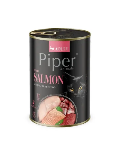 PIPER Animals Salmon 6x400 g cu somon pentru pisici