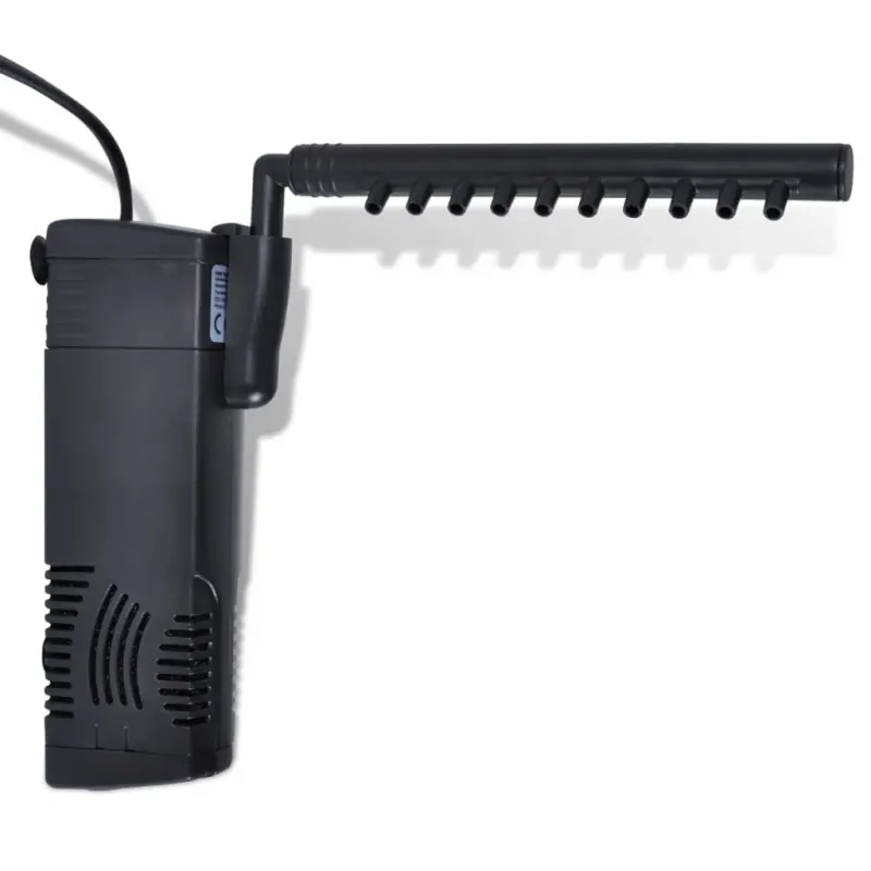 Pompa cu filtru pentru acvariu cu carbon activ, 300l/h