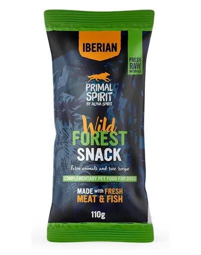 PRIMAL SPIRIT Snack pentru câini Iberian Wild Forest 110 g