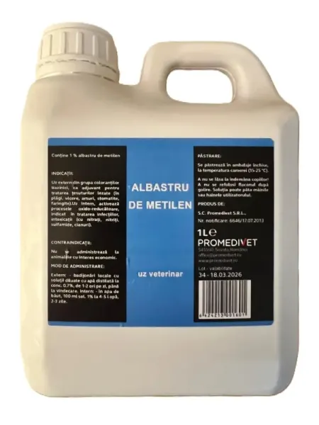 Promedivet Albastru de metilen, 1%, 1 L