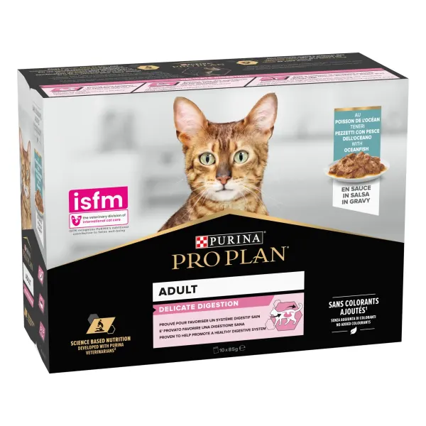 PURINA PRO PLAN DELICATE DIGESTION, Peste Oceanic, 10 x 85 g