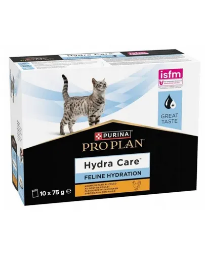 PURINA PRO PLAN Hydra Care hidratare pisici 10x75 g cu pui hrană complementară lichidă