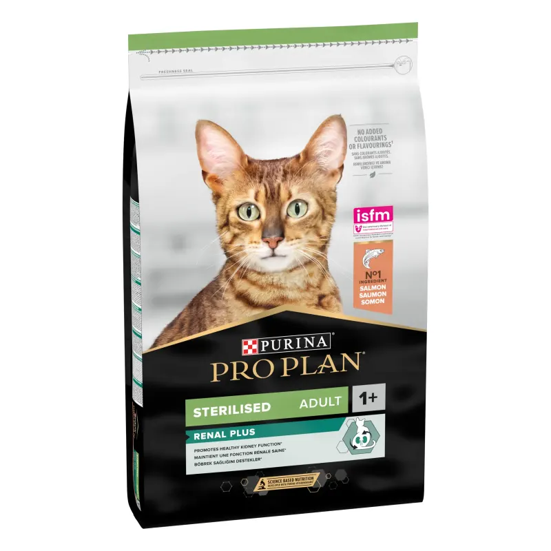 PURINA PRO PLAN STERILISED Renal Plus, Somon, 10 kg