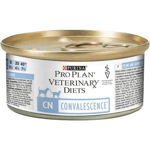 PURINA Pro Plan Veterinary Diets Canine & Feline Convalescence Mousse, dietă veterinară câini și pisici, conservă hrană umedă, convalescență, 195g