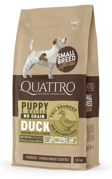 Quattro Dog Small Breed No Grain Puppy 7 kg