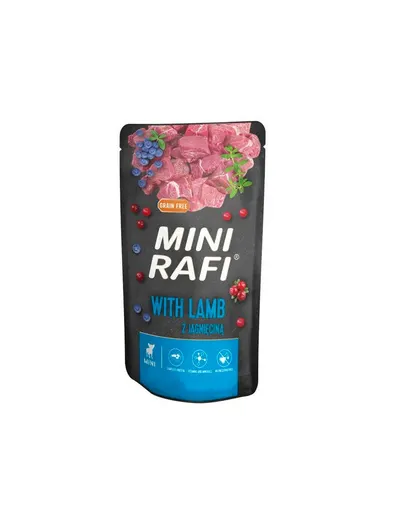 RAFI Mini hrana pentru caini cu miel pentru rase mici 150 g