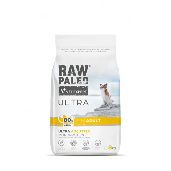 Raw Paleo Ultra Turkey Mini Adult, 8 kg