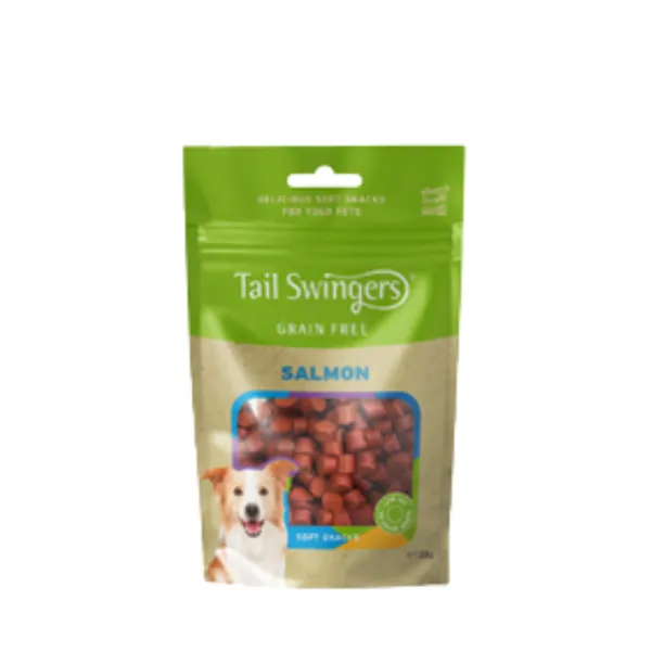 Recompense câini, Tail Swingers, soft snacks somon, 125g Engros
