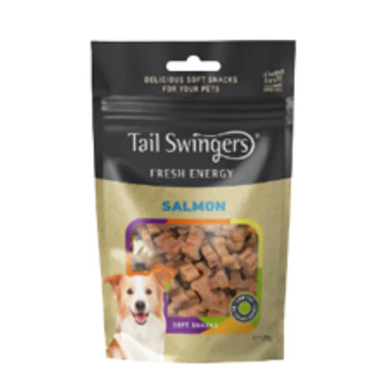 Recompense câini, Tail Swingers, soft snacks somon, 125g Engros