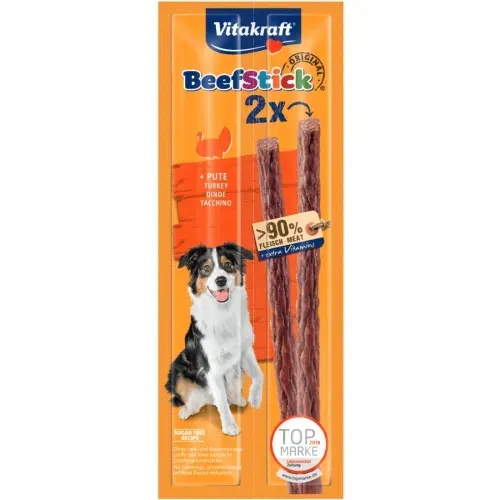Recompense Caini Vitakraft BeefStick Curcan, 2 x 12 g
