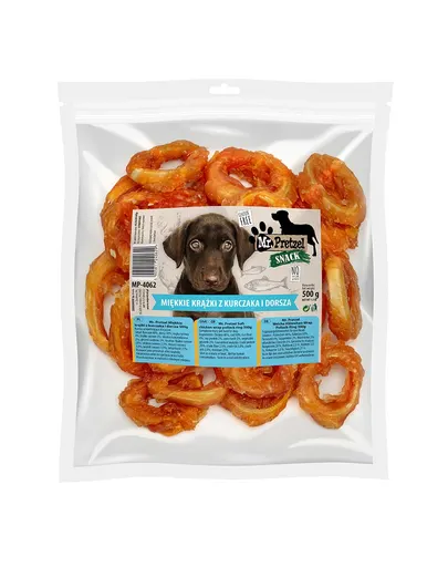 Recompense moi câini pui și cod MR. PRETZEL 500 g