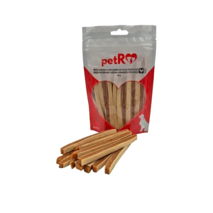 Recompense pentru caini Petro Sandwich cu pui peste 80 gr