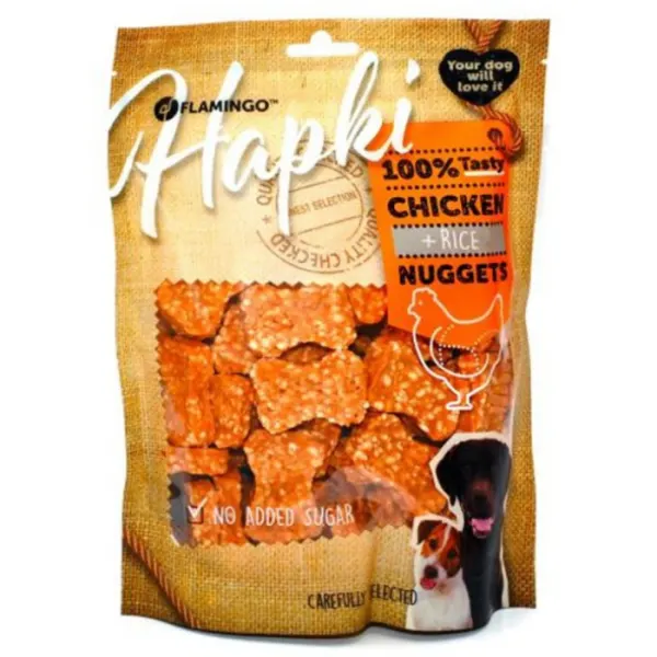 Recompense pentru caini Snack Nuggets cu pui  orez 85 gr