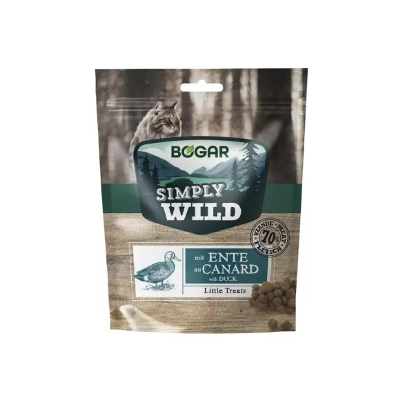 Recompense pentru pisici - Bogar Simply Wild - Rata - 60 g