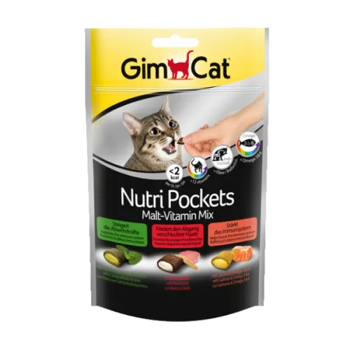 Recompense pentru pisici Gimpet Nutri Pockets cu malt si vitamine 150 g