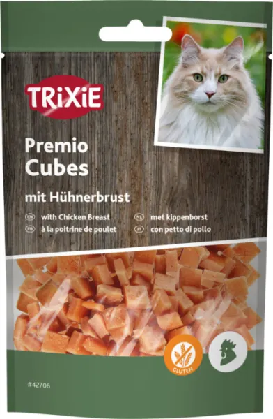 Recompense Pentru Pisici, Premio, Cuburi Cu Pui, 50 g